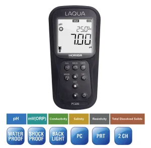 LAQUA PC220 pH/ORP/Conductivity/Resistivity/TDS/Salinity/Temperature Meter
