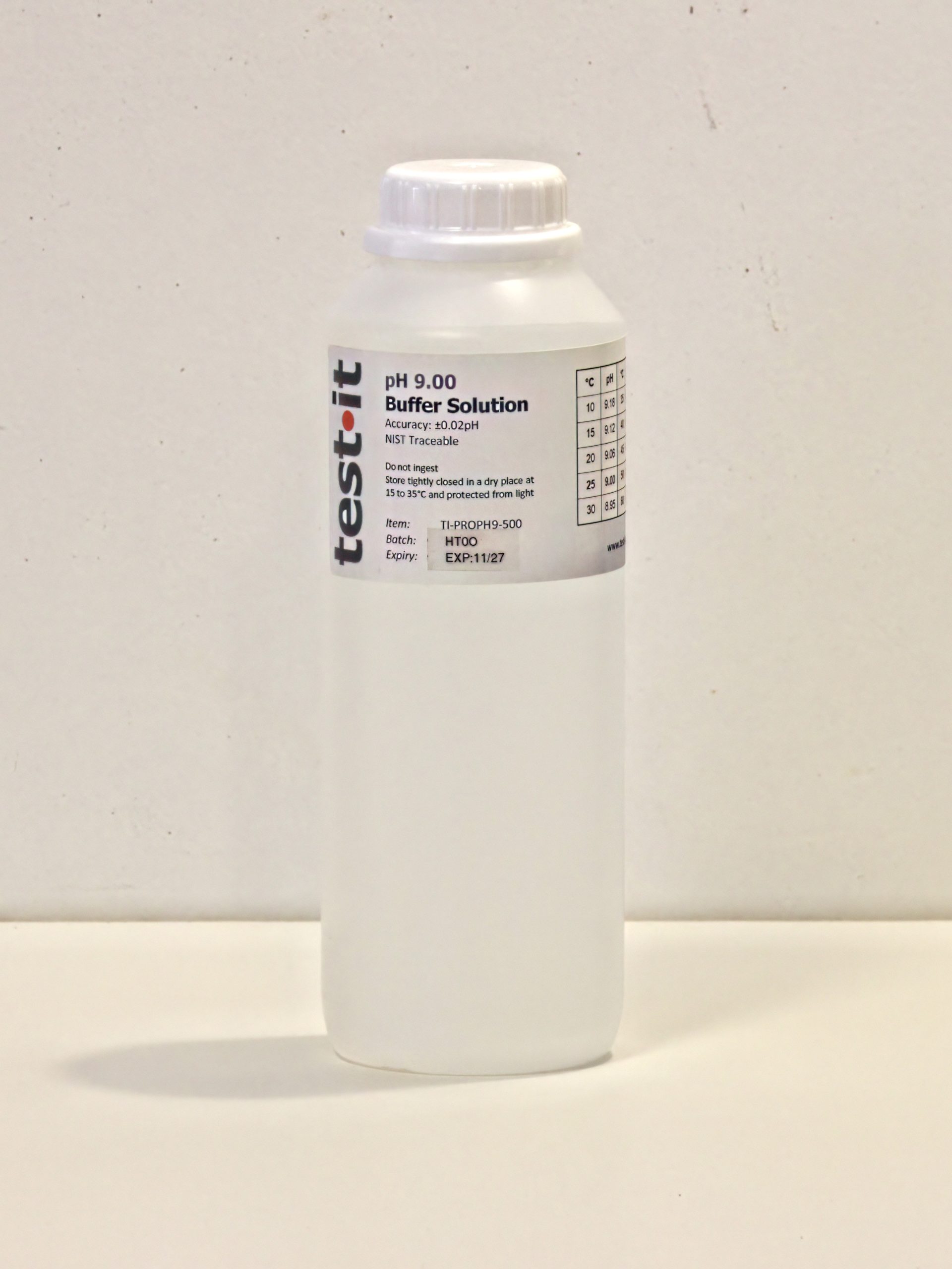 Buffer Solution, 9.00pH ± 0.02 , NIST Traceable - 500ml